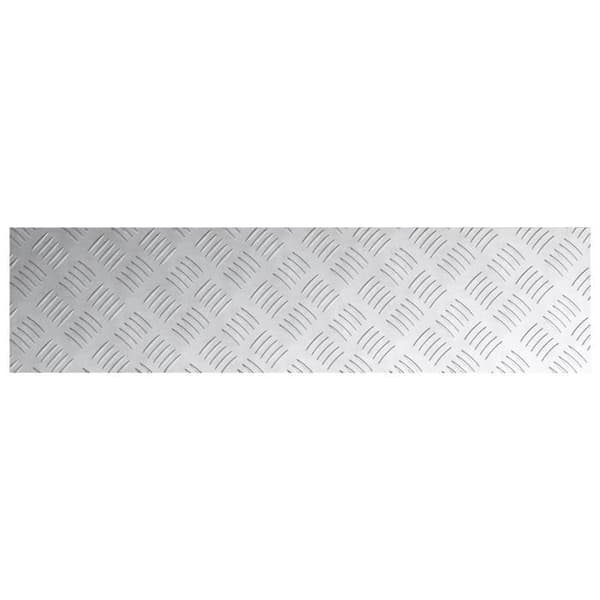 Aluminiumplattor 2 st halkfria 100x25 cm