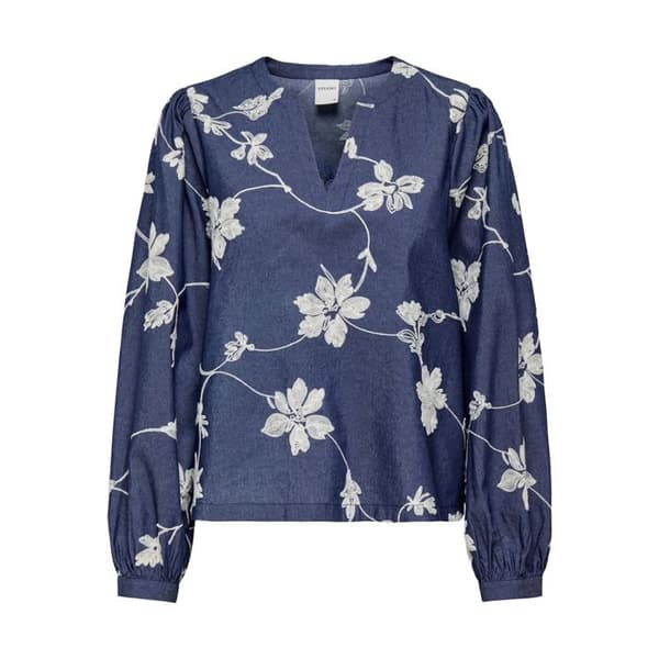 Blus dam Only Saka WVN Top - blå indigo
