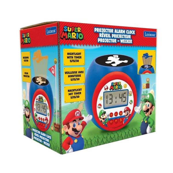 Super Mario projektor väckarklocka
