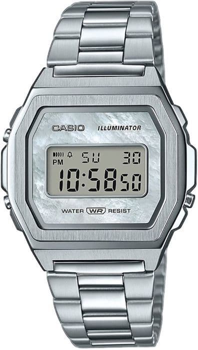 Digitalklocka - CASIO - A1000D-7EF - Rostfritt stål - Kvarts - Dam