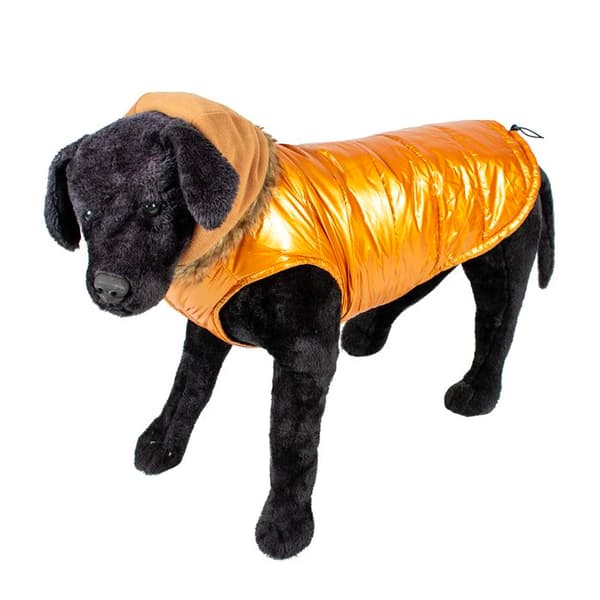 Duvoplus quiltad hundjacka - Orange - XS