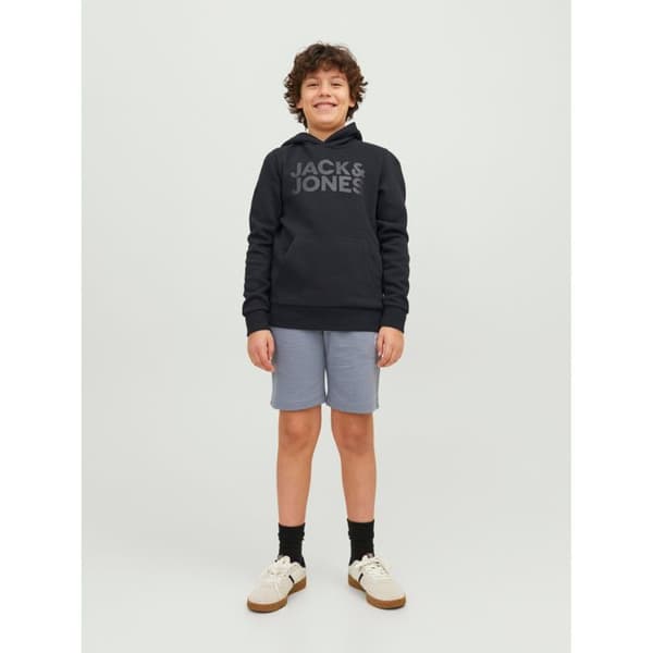 Barn hoodie Jack & Jones Corp Logo - svart