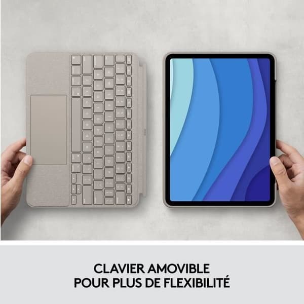 Tangentbordsskal - Logitech - Combo Touch - För iPad Pro 11 tum (1:a, 2:a, 3:e och 4:e generationen)