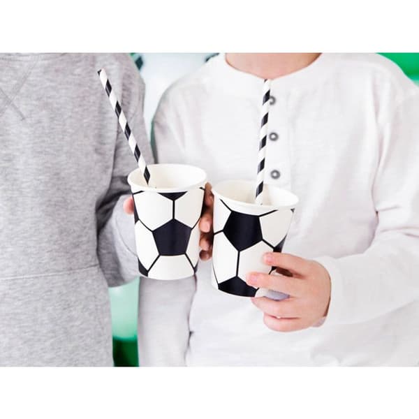Födelsedagsmuggar Fotboll x6