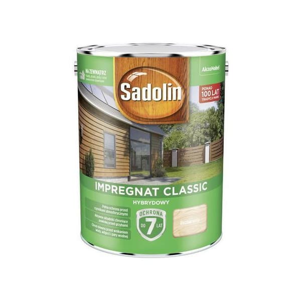 Genomträngande träskydd - Sadolin - 4.5L - Skydd i 7 år - Svampresistent - Utomhusbruk