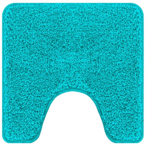 U-formad badmatta Turkos 50x50 cm Polypropylen Halkfri