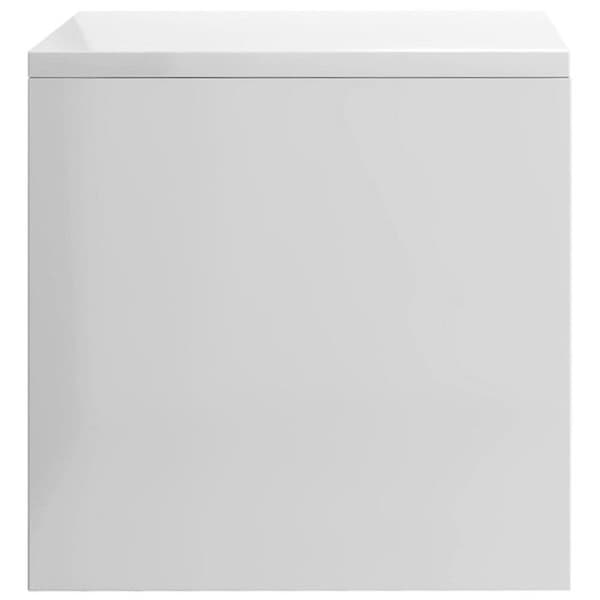 vidaXL Sängbord Blank Vit 40x30x30 cm Spånskiva