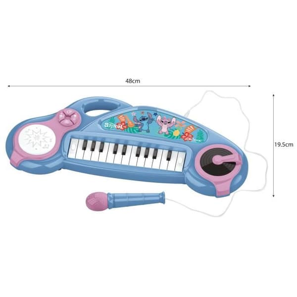 Barnens elektroniska piano Stitch med ljuseffekter