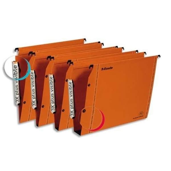 Esselte med 25 hängmappar orange LMG 49923