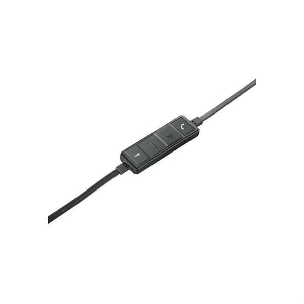 Hörlurar - Trådad - Logitech - H650E - USB - Stereo mikrofon - Svart