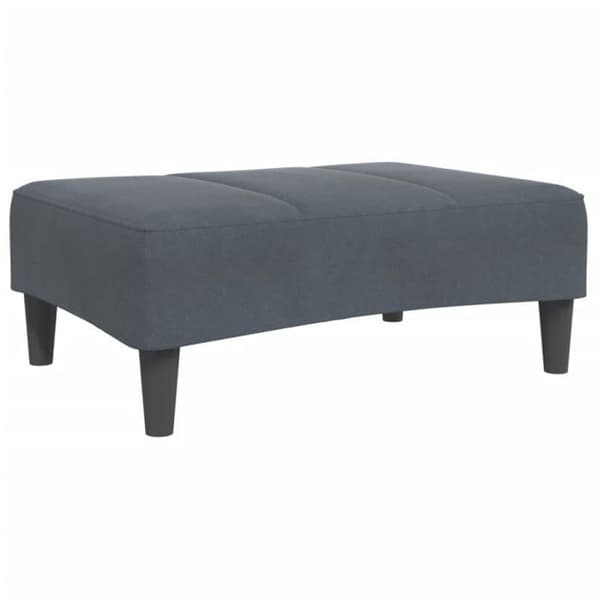 Reposefot mörkgrå 77x55x31 cm sammet