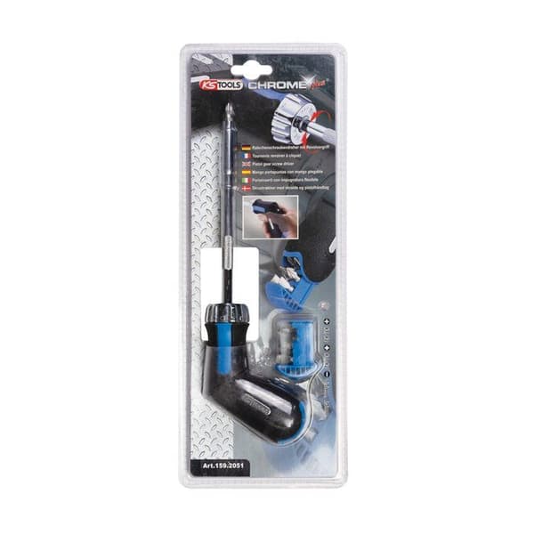 Skruvmejsel med spärr - KS TOOLS - 6 bitar - Säljs styckvis