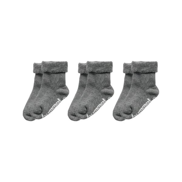 Hummel Mini babystrumpor (x3) - grå melange