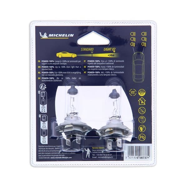 MICHELIN Power +80% 2 H7 12V 55W
