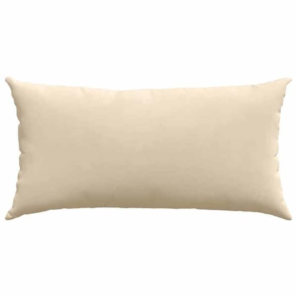 vidaXL Soffkuddar 2 st Kräm 80 x 40 cm tyg 42013729