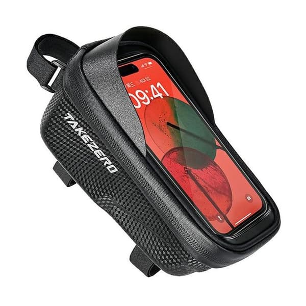 TAKEZERO A2 svart cykelramväska ~