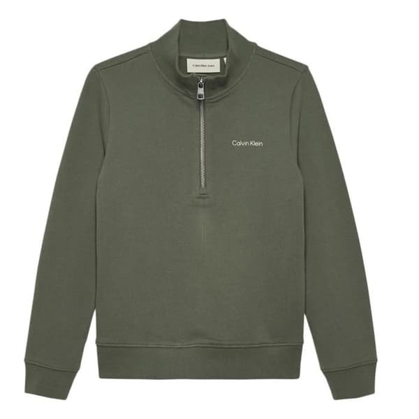Pull 1/4 Zip Grön Kille Calvin Klein Jeans Bröst