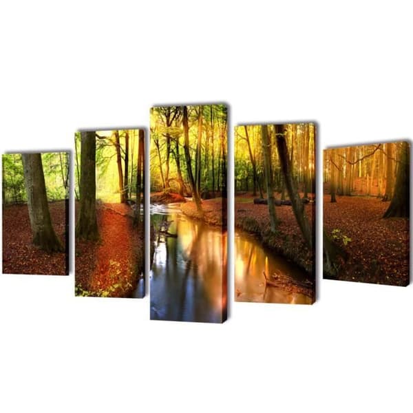 Skogstryckt väggdukset 200 x 100 cm