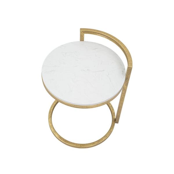 Marmorbord "Alma" 50cm Guld