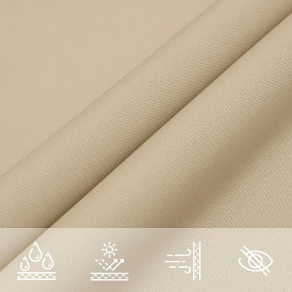 vidaXL Parasol Sail Oxford Tyg Triangulär 2,5x2,5x3,5 m Beige