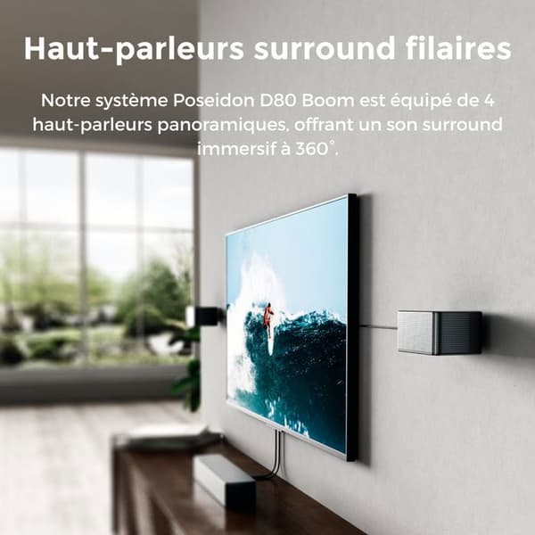 ULTIMEA 7.1 Ljudbar med Dolby Atmos, Poseidon D80 Boom