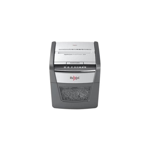 Dokumentförstörare - REXEL - Optimum Auto+ 45X - Cross cut - P4 säkerhet - 20L