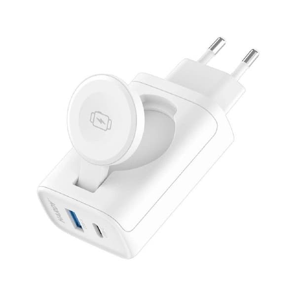 Laddare 2-i-1 vit 3MK Hardy PD 33W
