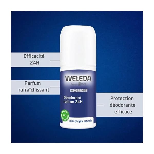 Weleda Deodorant Roll-on 24 H Man 50 ml