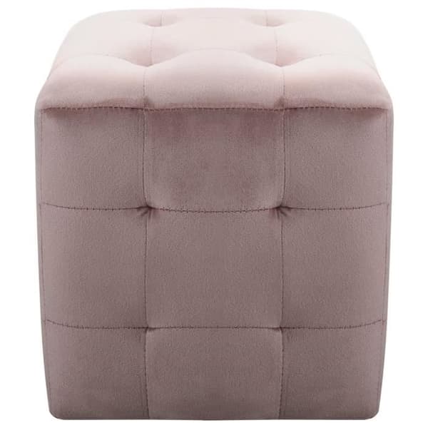 vidaXL 2 st Påsar Rosa 30 x 30 x 30 cm Sammetstyg