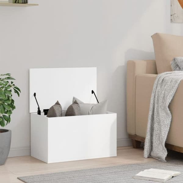 Vit låda 60x35x35 cm i ingenjörsträ