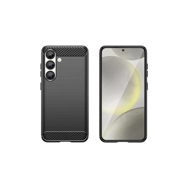 Skyddsskal - HURTEL - iPhone 16e - Kolfiber - Halkfri - Svart