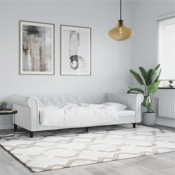 vidaXL Dagbädd vit 80x200 cm konstläder 354223