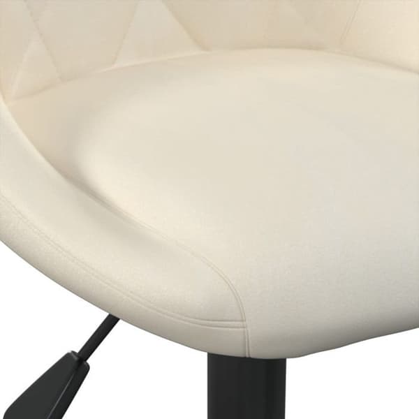 Kontorsstol Creme Sammet
