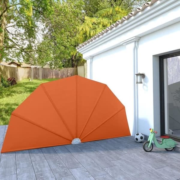 vidaXL Fällbart sidostånd för terrass Terracotta 200 cm