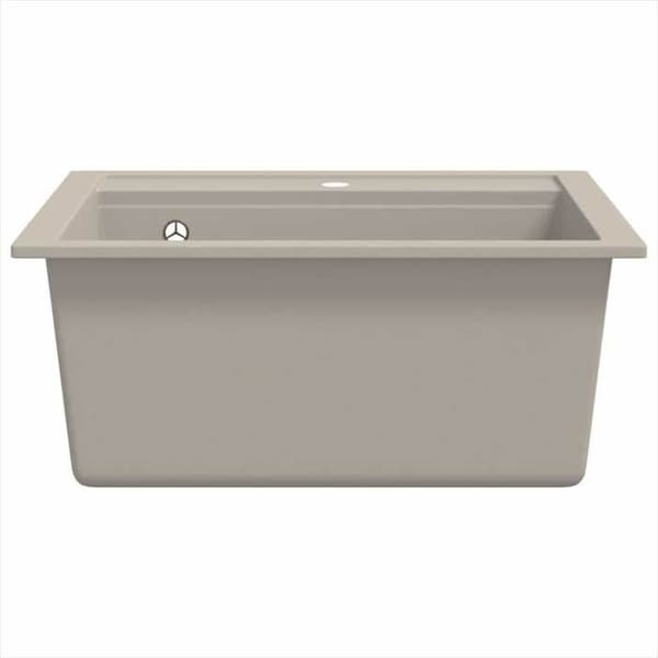 Köksvatten - VIDAXL - Beige - Granit - Rektangulär - 1 djup vask
