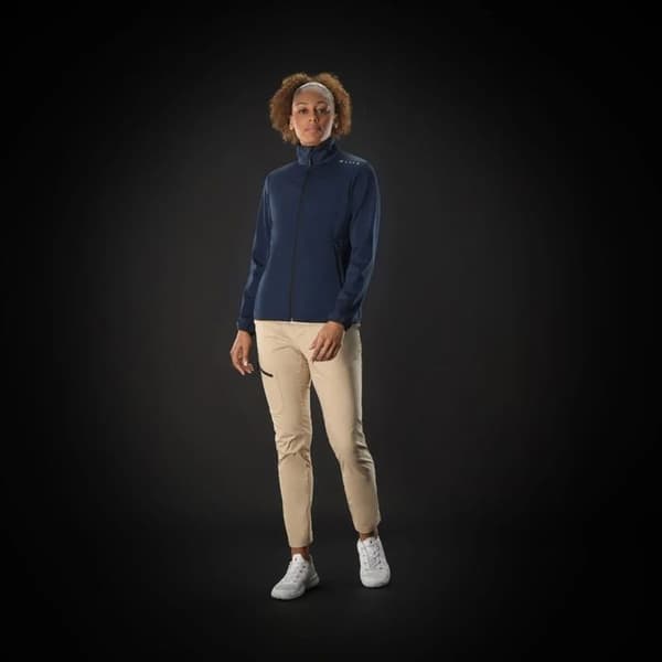 Vattentät damjacka Musto Evolution Softshell - marinblå