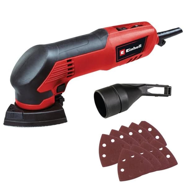 Einhell Delta Slipmaskin TC-DS 20 E (dammsugaradapter 36 mm och 9 slippapper)