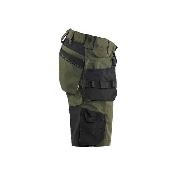 Kort Blaklader med flytande fickor Stretch 2D