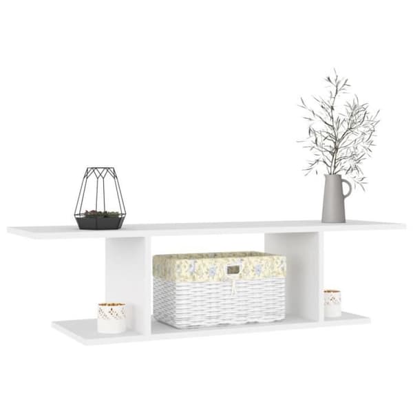 vidaXL Vägg TV-enhet Vit 103x30x26,5 cm