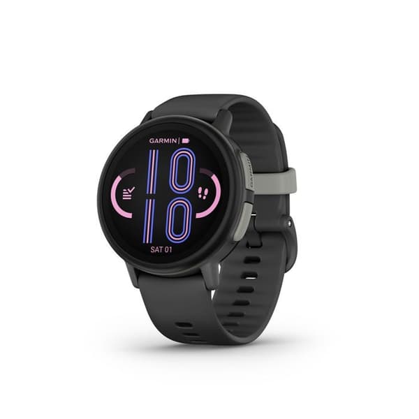 Smartklocka - GARMIN - Bounce 2 - 1,2" - GPS - Wi-Fi - Grå skiffer
