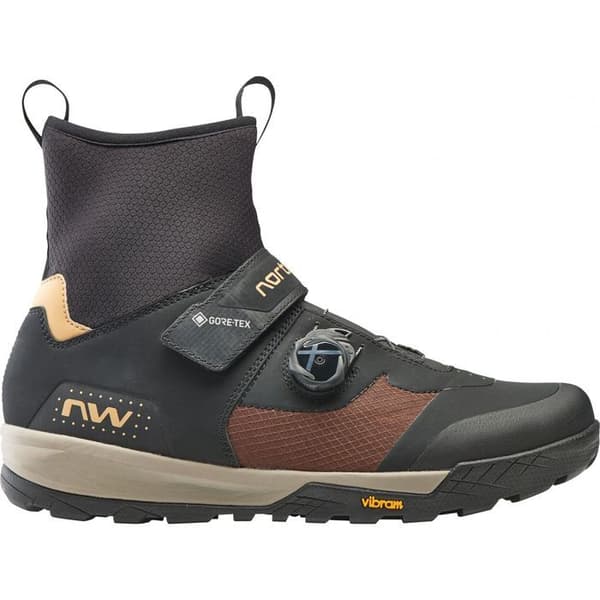 Cykelskor Northwave Kingrock Plus GTX - svart/brun