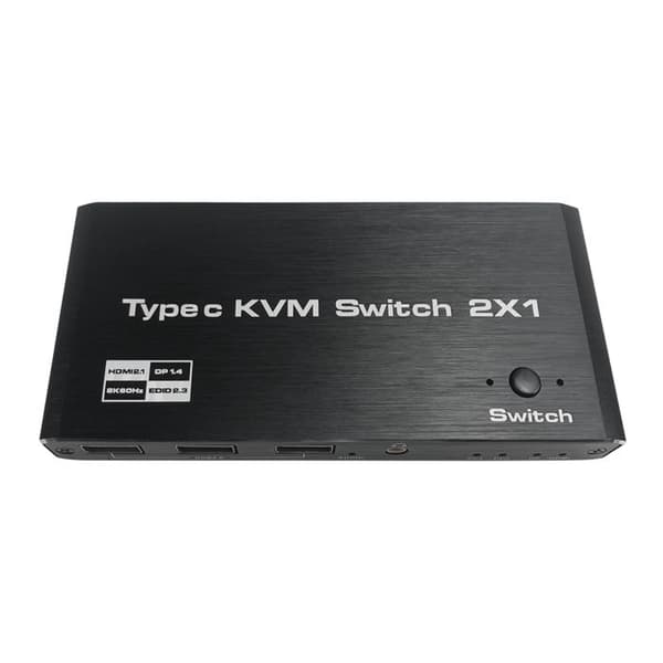 INF KVM-switch USB-C med 2 portar 8K@60Hz 4K@120Hz