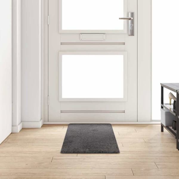 Halkfri gångmatta - vidaXL - Grå - 50x150 cm - Polypropylen - Rektangulär - Halkfri design