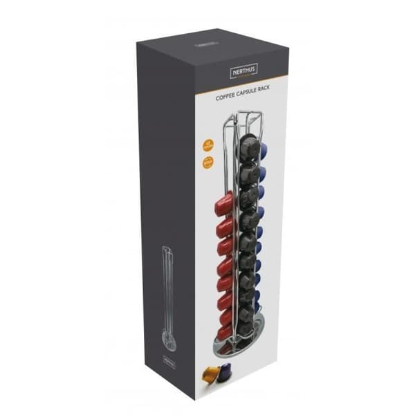Kaffekapseldispenser - Nerthus - FIH 409 - Rostfritt stål - 40 delar - Modern design