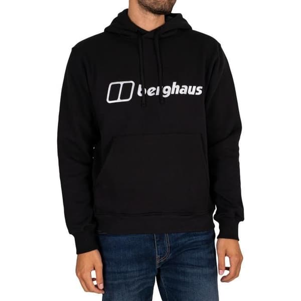 Berghaus Hoodie med logotyp, Svart