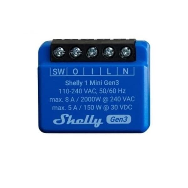 Elektriska strömbrytare Shelly SHELLY 1 MINI GEN3 Blå