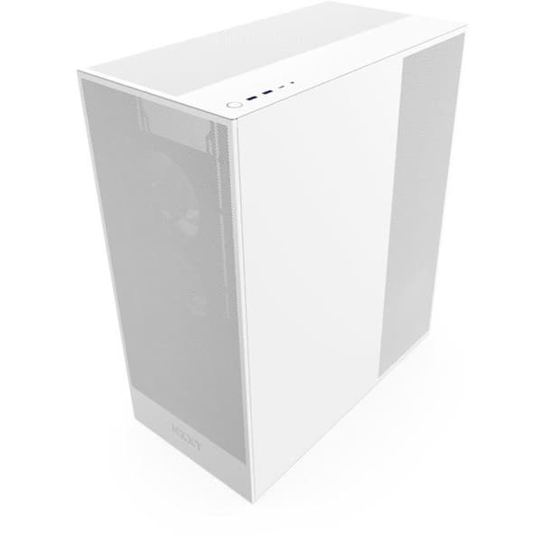 PC-chassi Medium Tower - NZXT - H7 Flow RGB (2024) - Inbyggd RGB - Färg Vit - Optimerad luftflöde