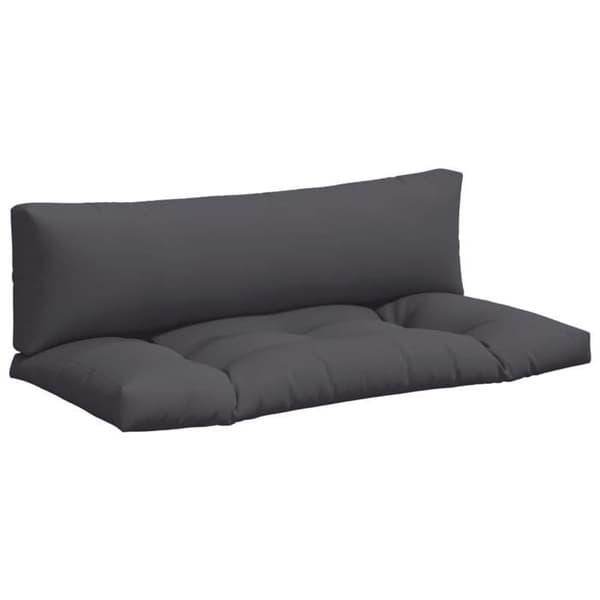 vidaXL Palettkuddar set om 2 antracit tyg 360922