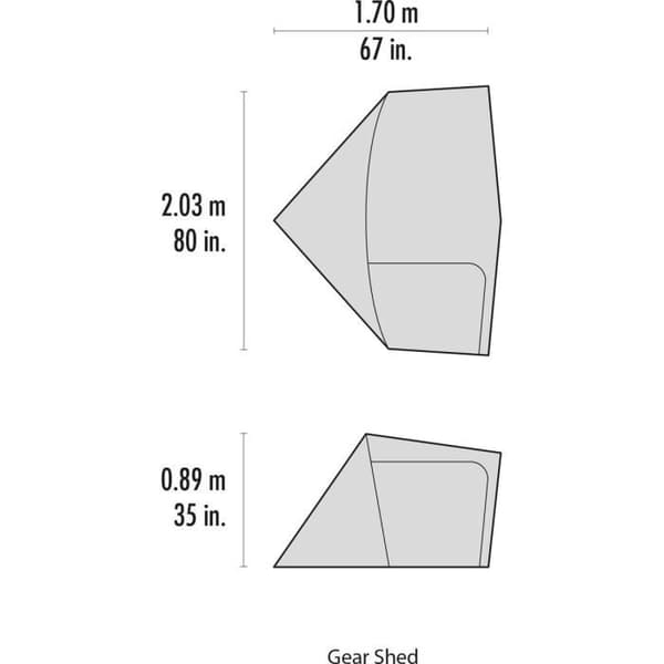MSR Gear Shed V2 - Tälttillbehör - oliv