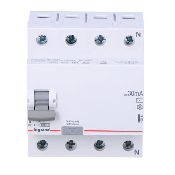 Differentialbrytare RX3 4P 40A 30MA av typ CA